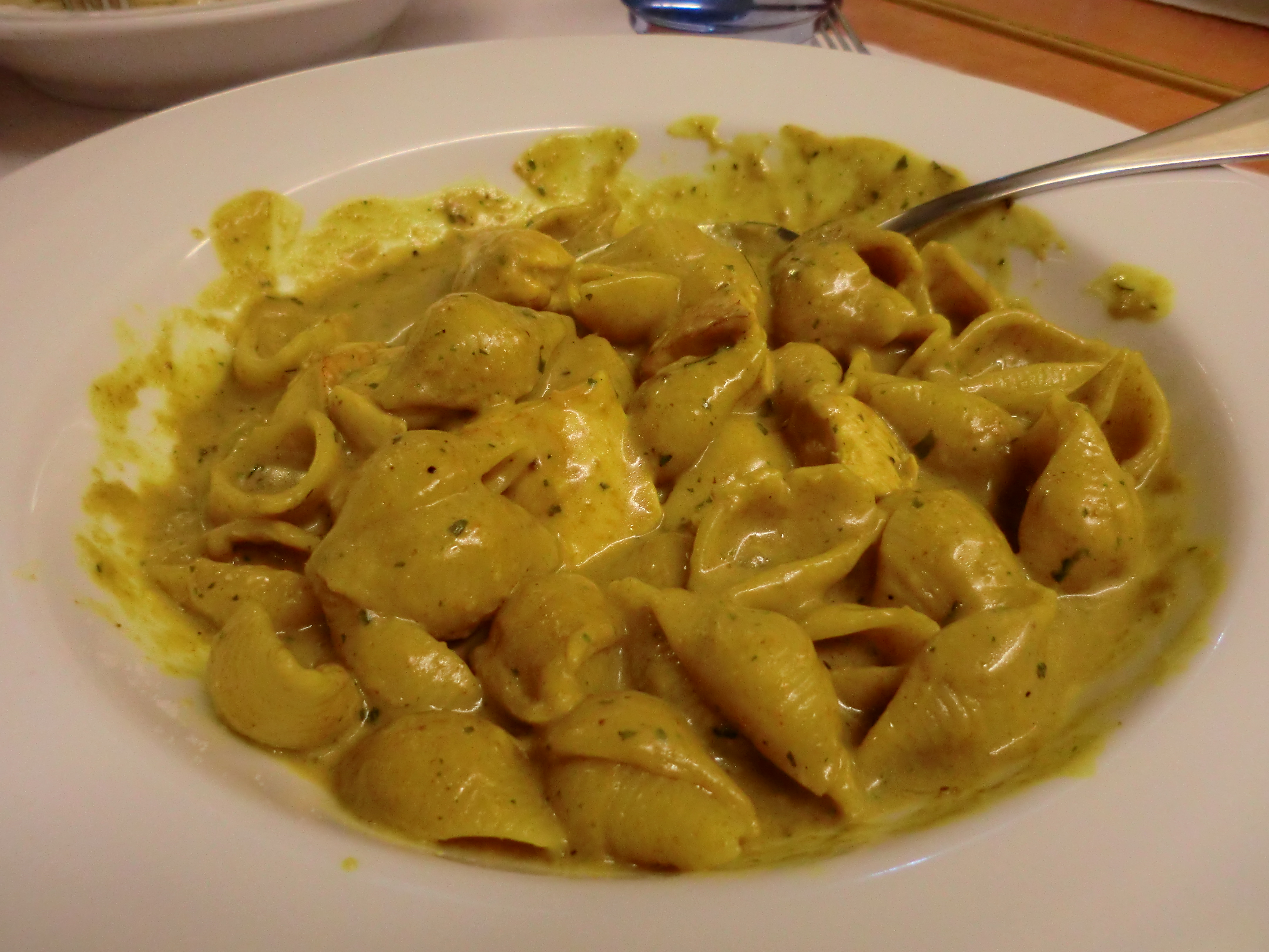 Chicken curry pasta