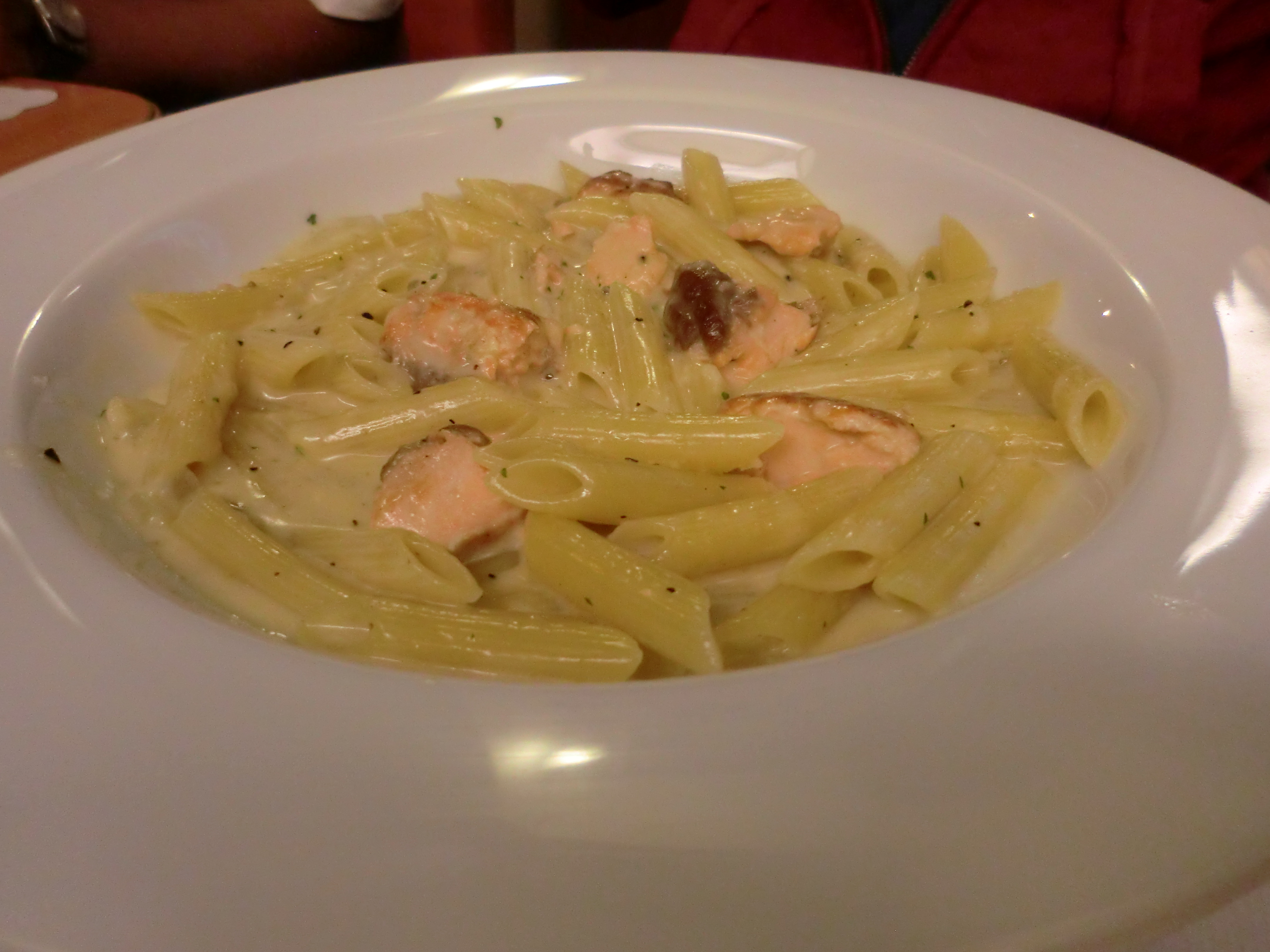 Salmon pasta